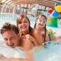 family camping holiday Normandy pool